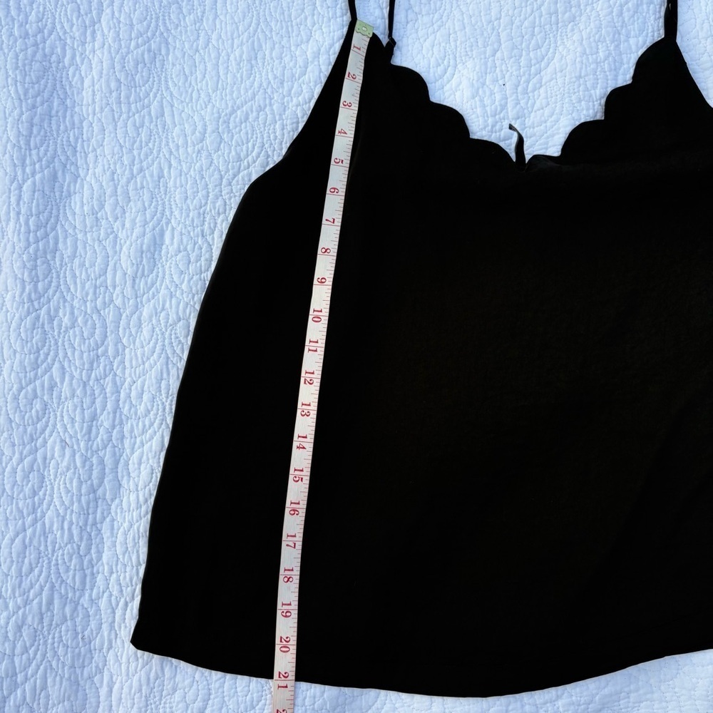 ❤️ ONLY Black Scallop Edge Cami Tank Top Size 40 (M/L) - Picture 8 of 12